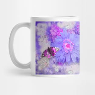 DAISY SO PRETTY Ultra Violet and Blue Mug